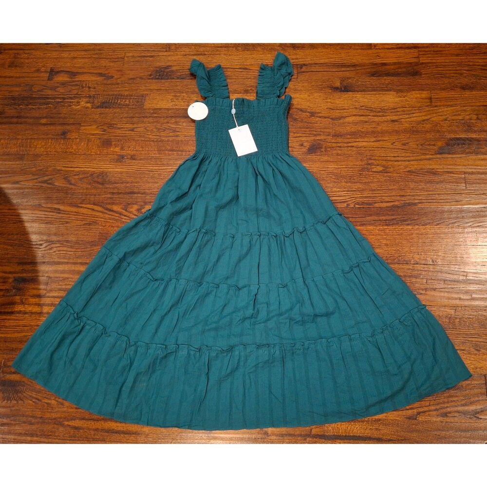 NWT Hill House Ellie Nap Dress Midnight Green Women's Size Small - Picture 3 of 4